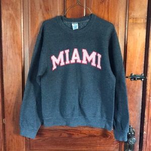 Miami University crew neck sweatshirt